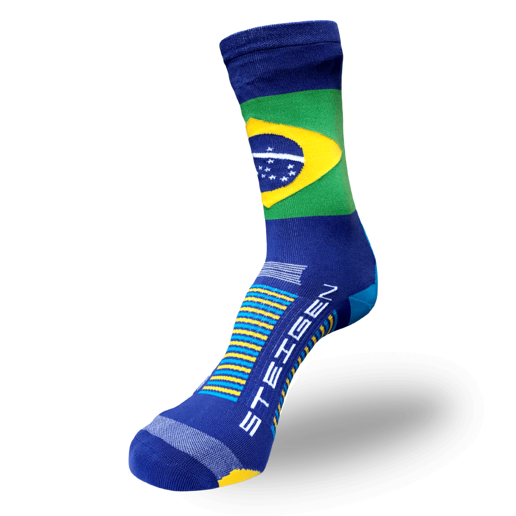 Chaussettes de course Brésil ¾ de longueur